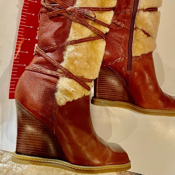 SOLD: Vince Camuto Brown leather boots size 9 made in Brazil SOLD - Picture 3 of 16